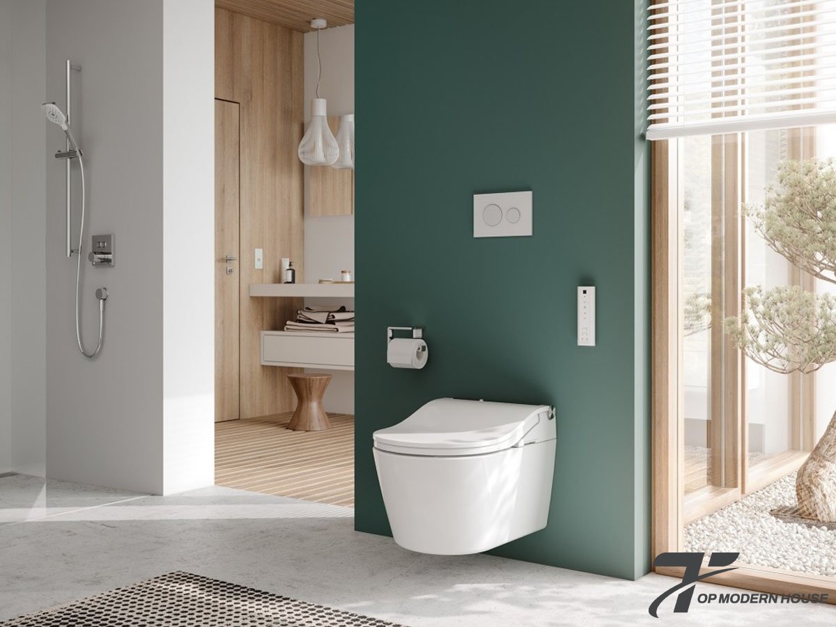 Bồn cầu két nước âm tường TOTO tinh tế, hiện đại