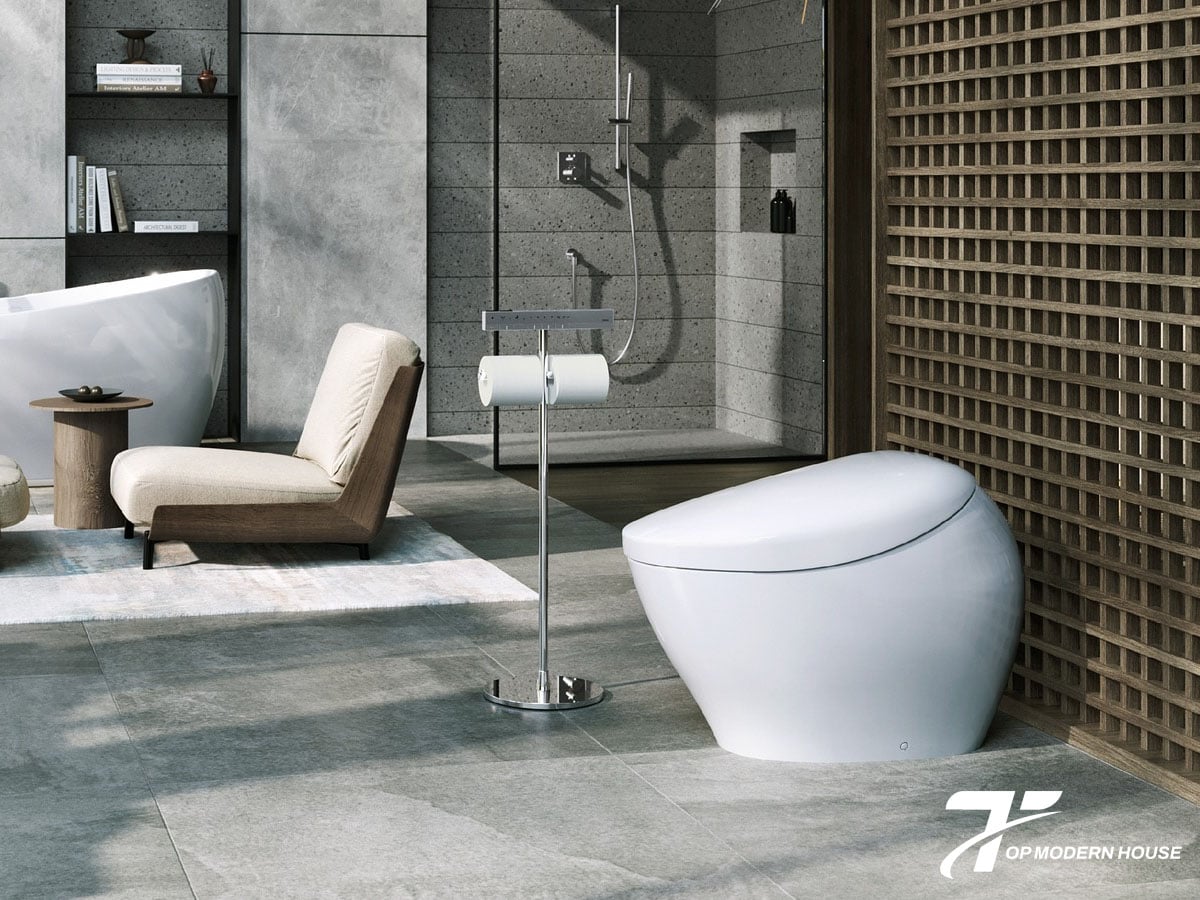 Bồn cầu thông minh TOTO tích hợp nhiều công nghệ hiện đại, mang đến sự tiện nghi, sạch sẽ và đẳng cấp cho phòng tắm.