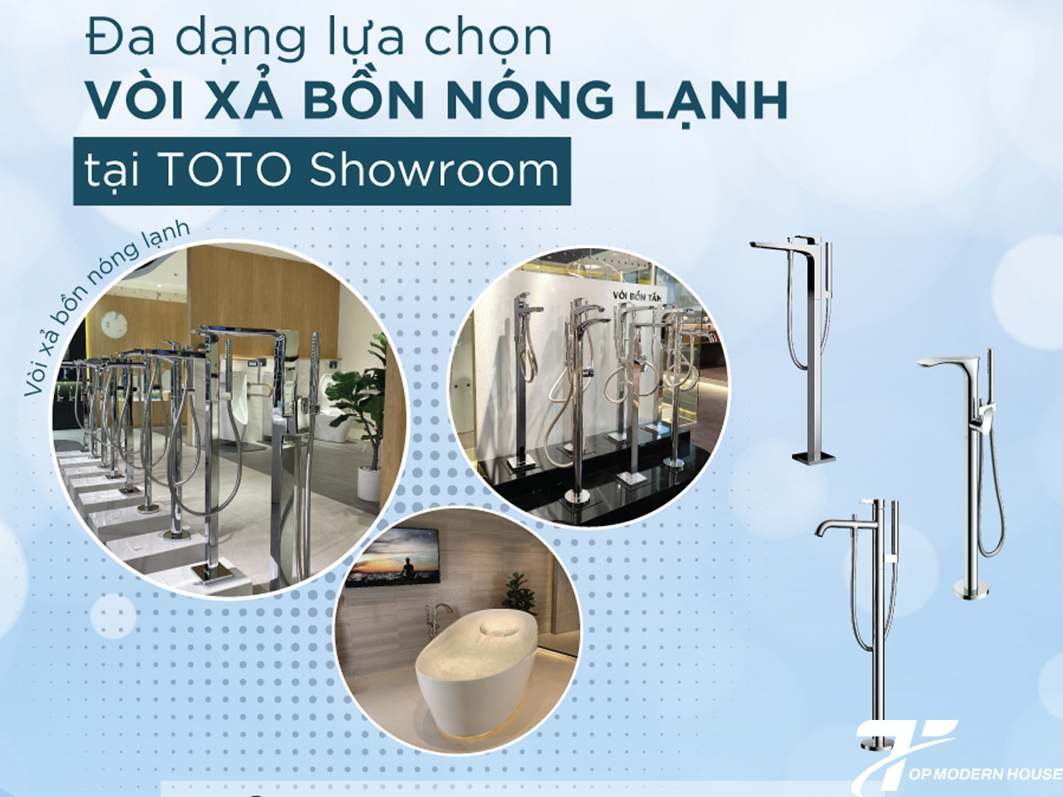 TOP MODERN HOUSE là đơn vị phân phối vòi bồn tắm đặt sàn TOTO chính hãng, cam kết giá tốt, bảo hành đầy đủ và hỗ trợ lắp đặt chuyên nghiệp.