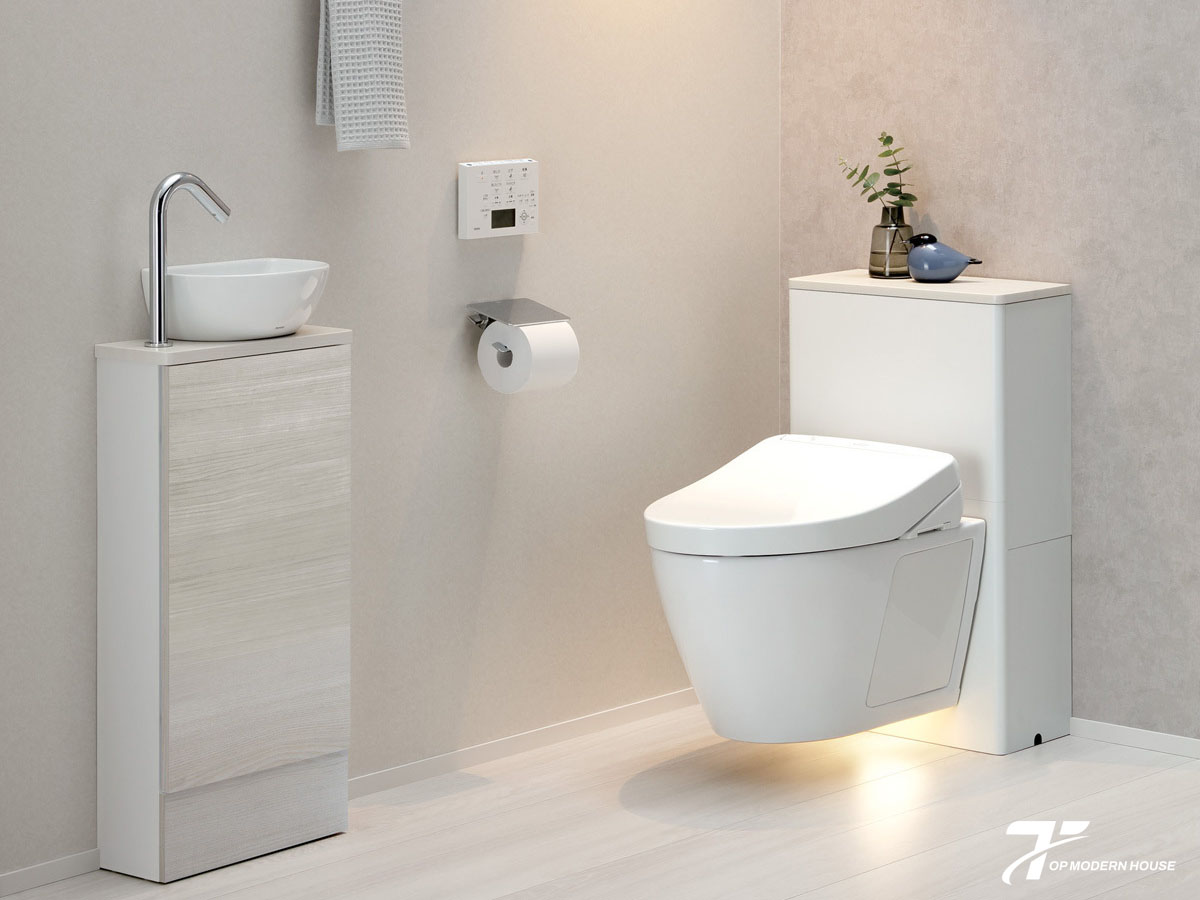 kích thước bồn cầu âm tường ảnh hưởng trực tiếp đến khả năng lắp đặt và sự hài hòa với không gian phòng tắm.