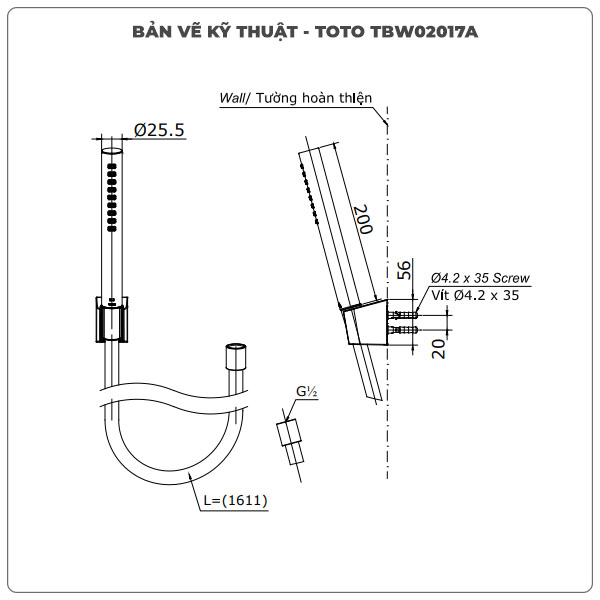 Thông số kỹ thuật bát sen TBW02017A