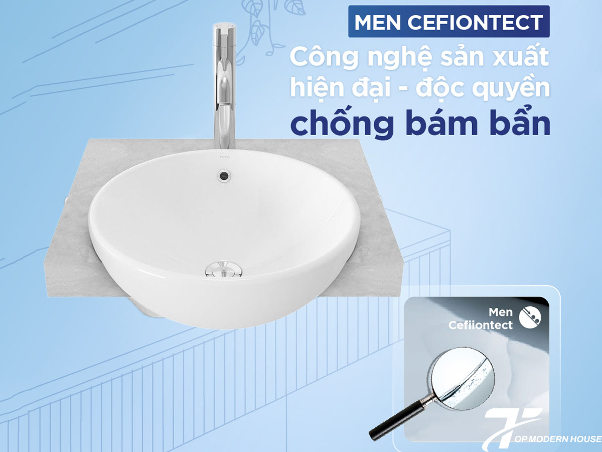 Lavabo bán âm TOTO nổi bật với thiết kế hiện đại, dễ dàng lắp đặt, tiết kiệm không gian và chất liệu sứ cao cấp chống bám bẩn hiệu quả.