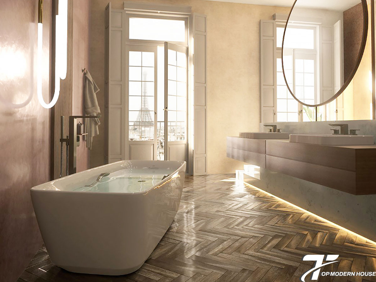 Vòi bồn tắm đặt sàn TOTO nổi bật với thiết kế tinh tế, chất liệu đồng thau mạ bền đẹp, tay sen tiện lợi và lắp đặt linh hoạt cho bồn tắm độc lập.