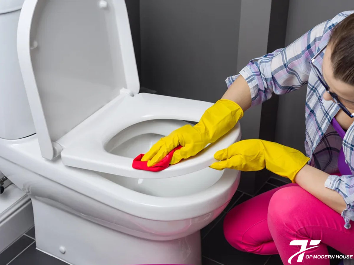 Vệ sinh bồn cầu định kỳ giúp ngăn mùi hôi, diệt khuẩn và duy trì độ sáng bóng cho bề mặt sứ