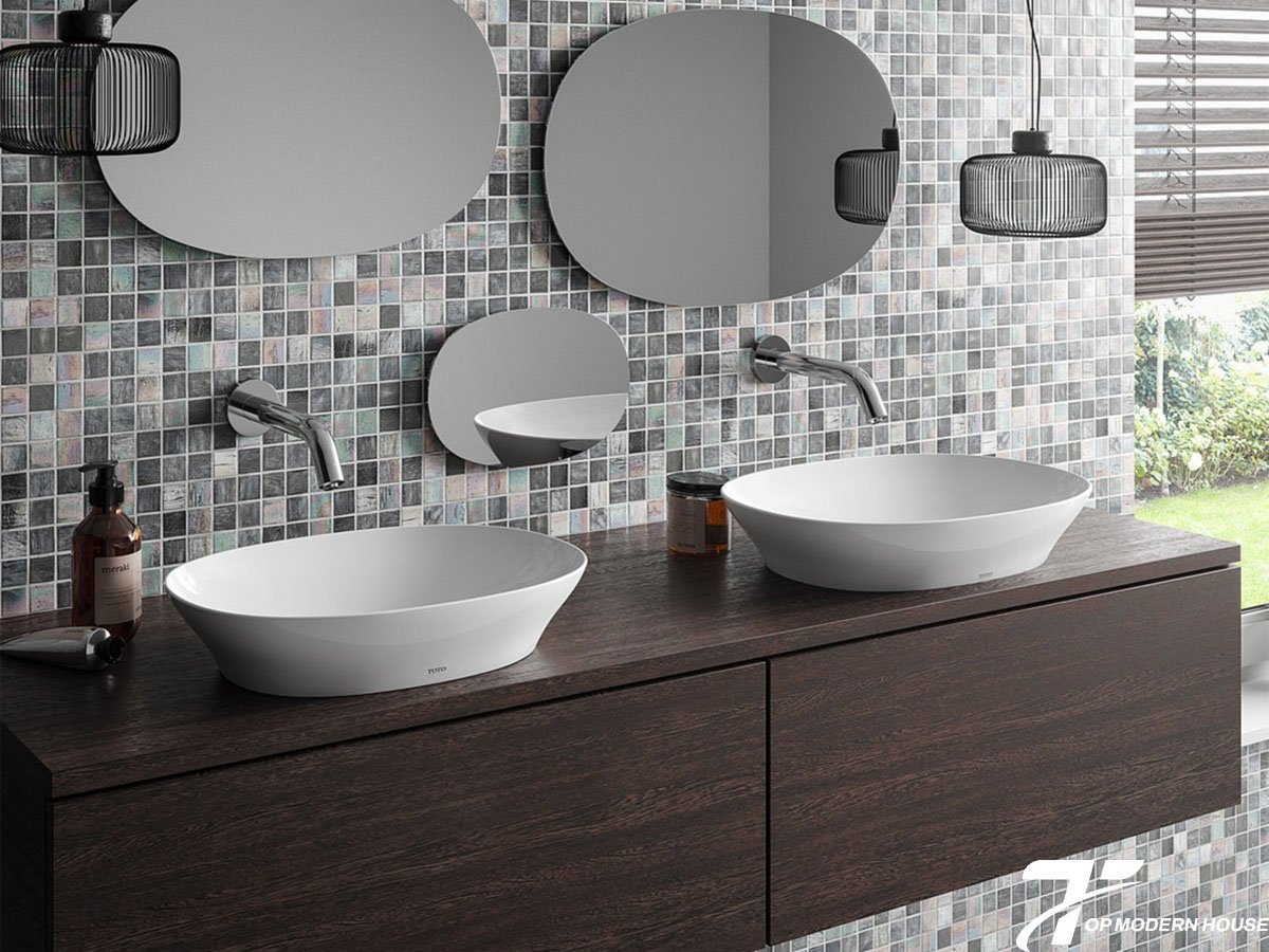 Chọn vòi lavabo âm tường TOTO chiều dài vòi phù hợp với chậu rửa