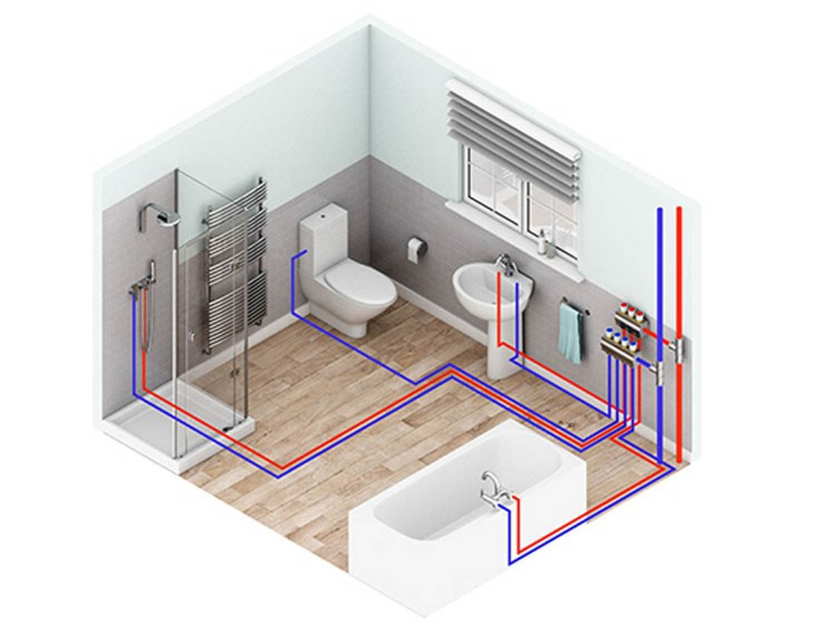 Đường ống cấp và thoát nước cần được bố trí chính xác theo bản vẽ kỹ thuật, đảm bảo kín khít, đúng độ dốc và phù hợp với vị trí ống xả của bồn tắm.