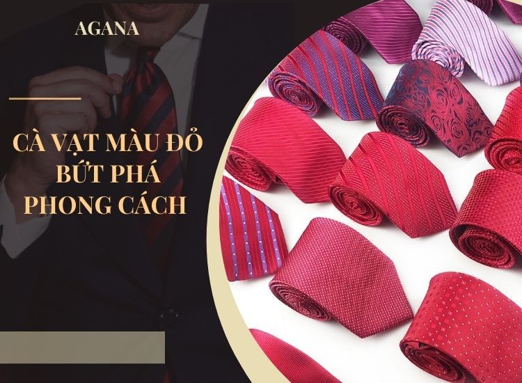 Cà vạt màu đỏ bức phá phong cách cho quý ông hiện đại