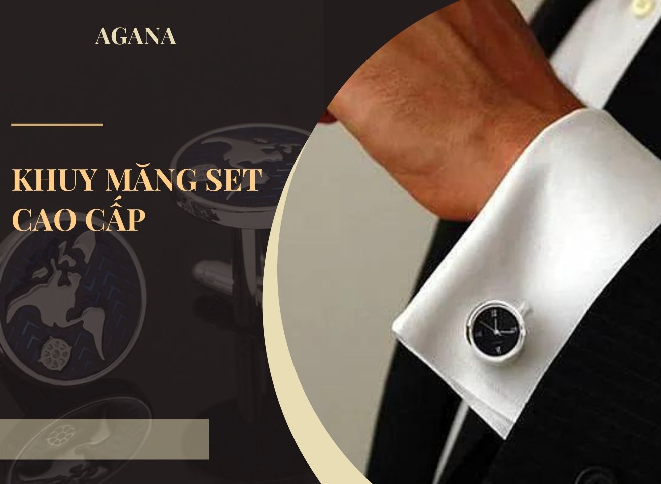 Khuy măng set cao cấp | Phụ kiện nhỏ làm nên đẳng cấp quý ông