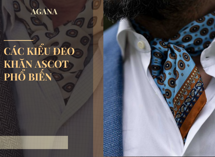 Các kiểu đeo khăn Ascot phổ biến