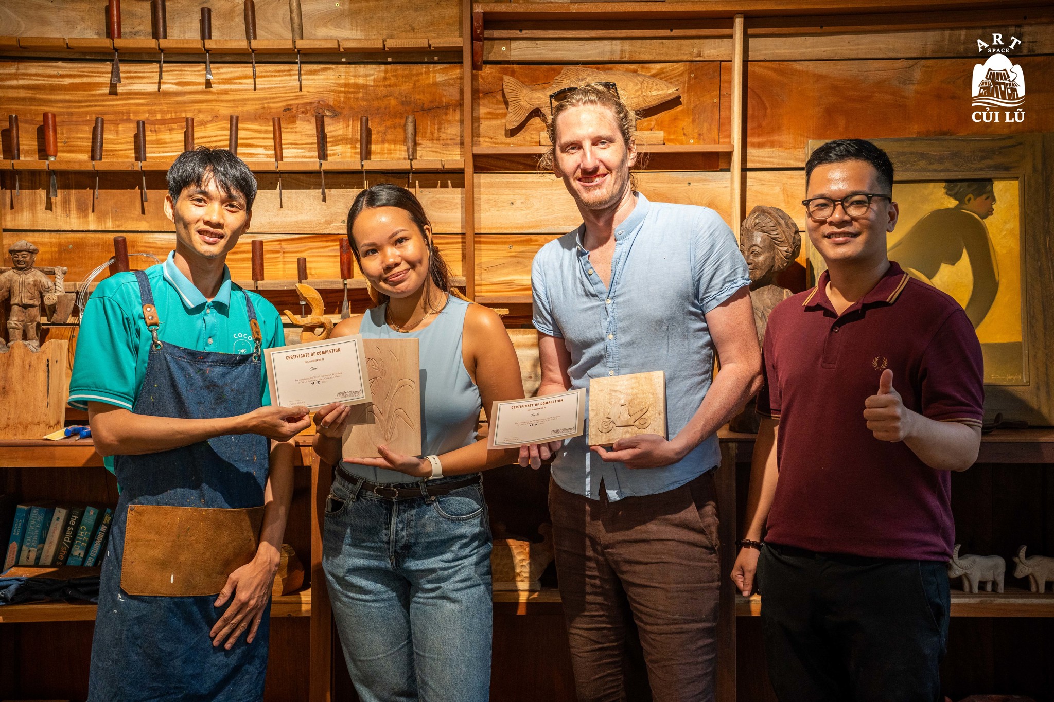 UNIQUE DATE IDEA IN HOI AN: WOOD CARVING AT CUI LU ART SPACE