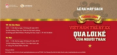 Chương trình ra mắt sách: 
