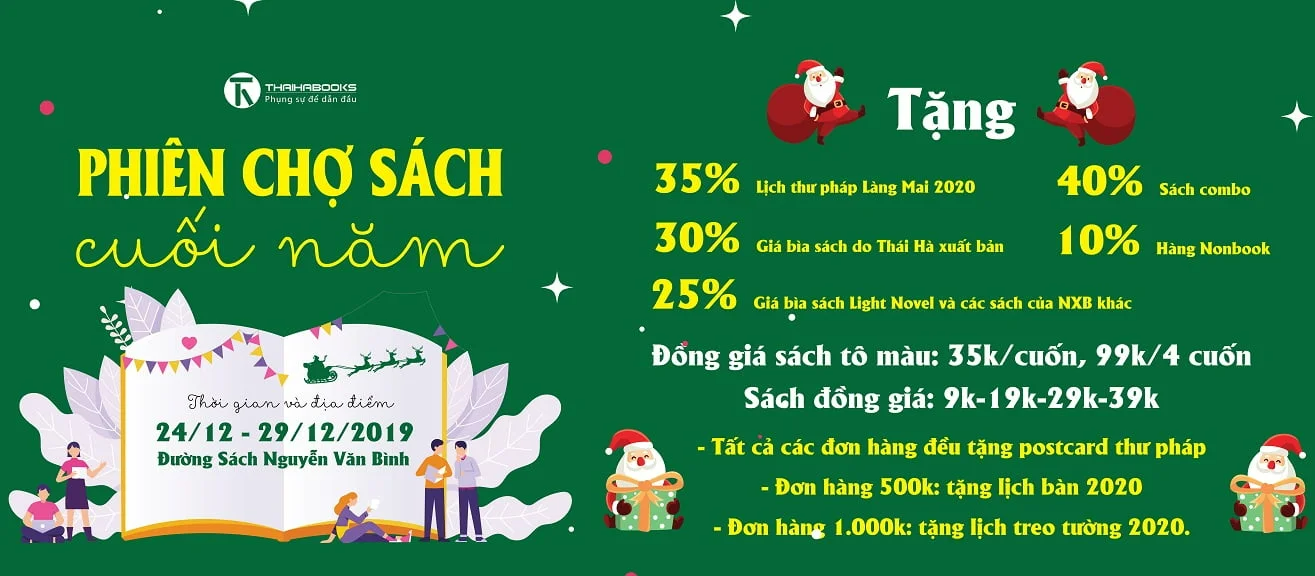 Nhà sách Thái Hà.HCM – PHIÊN CHỢ SÁCH CUỐI NĂM