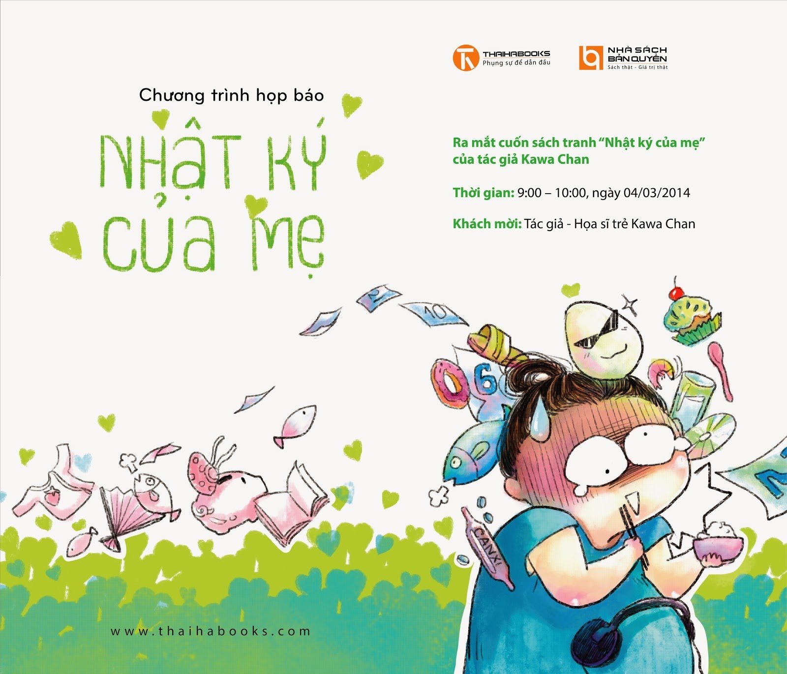 09:00 - 04/03/2014, Họp báo ra mắt cuốn sách tranh Nhật ký của mẹ