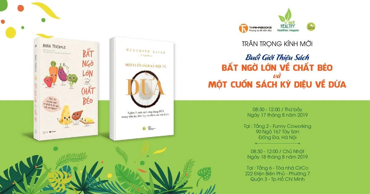 Sự kiện ra mắt sách “Bất ngờ lớn về chất béo”