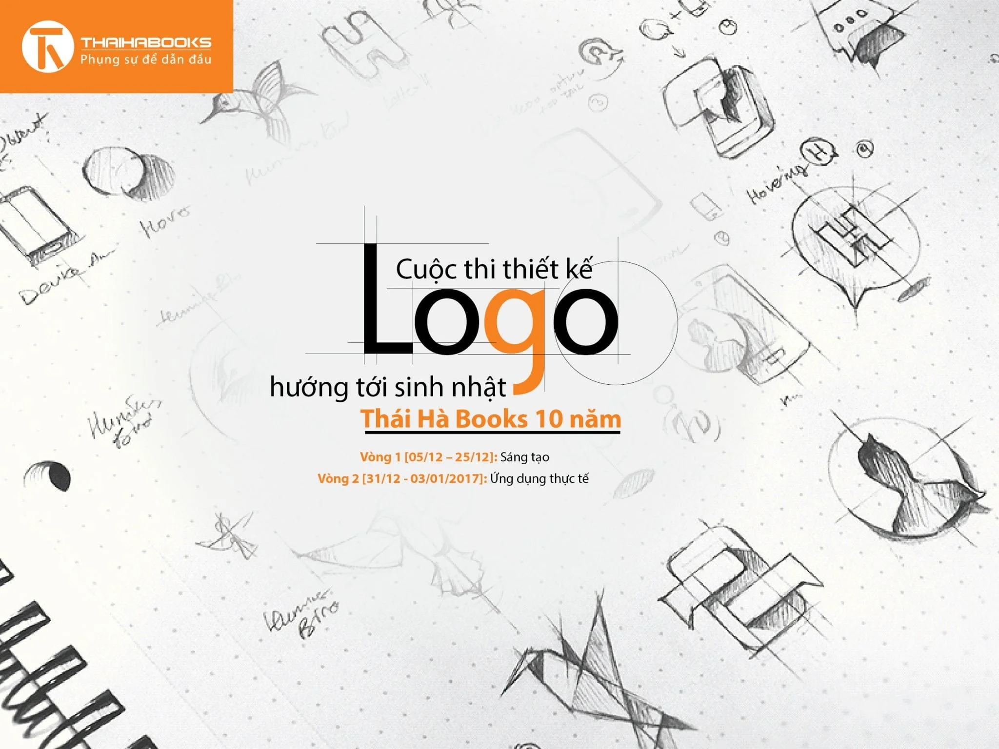 Bình chọn bài dự thi thiết kế logo hướng đến 10 năm Thaihabooks