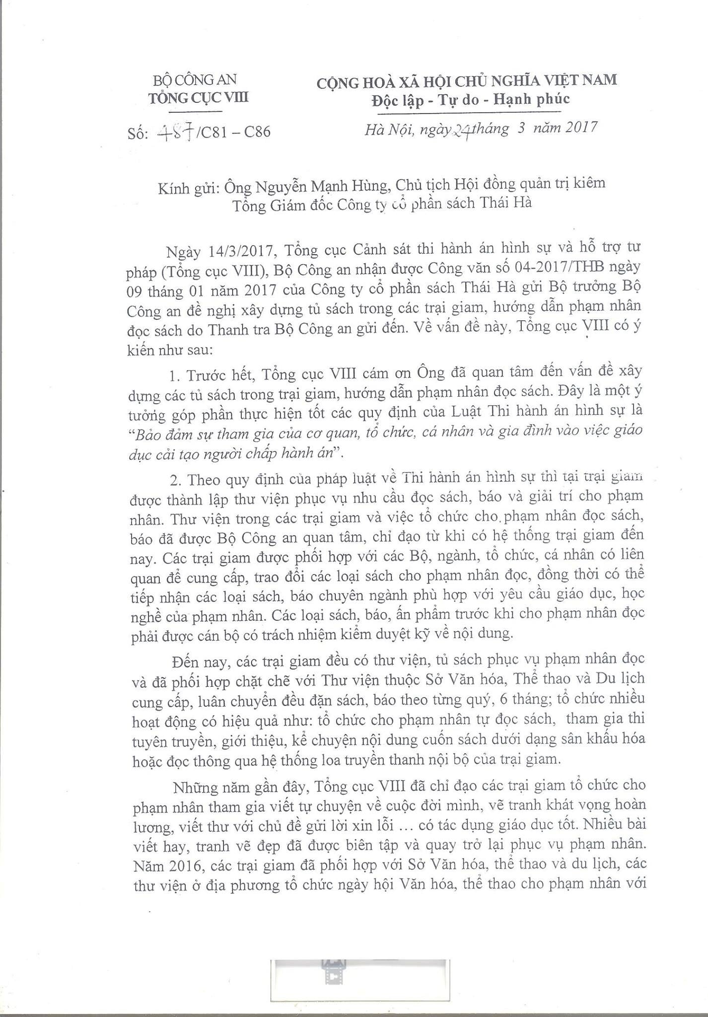 Mang sách vào nhà tù – Xây dựng tủ sách trong trại giam