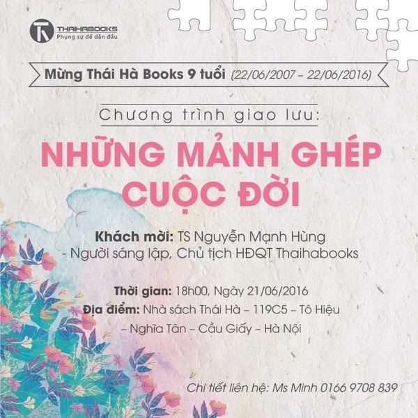 18h00, ngày 21/06/2016: Chương trình giao lưu “Những mảnh ghép cuộc đời”