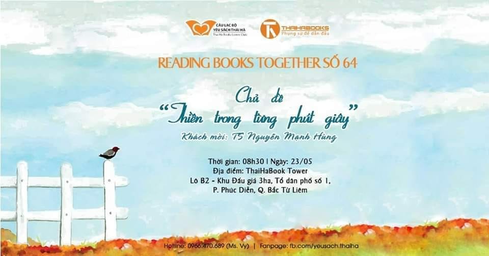 Reading Books Together số 64: Thiền trong từng phút giây