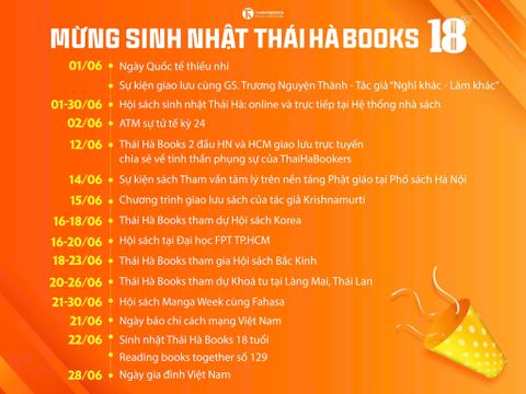 MỪNG THÁI HÀ BOOKS 18 TUỔI – HÀNH TRÌNH LAN TỎA TRI THỨC
