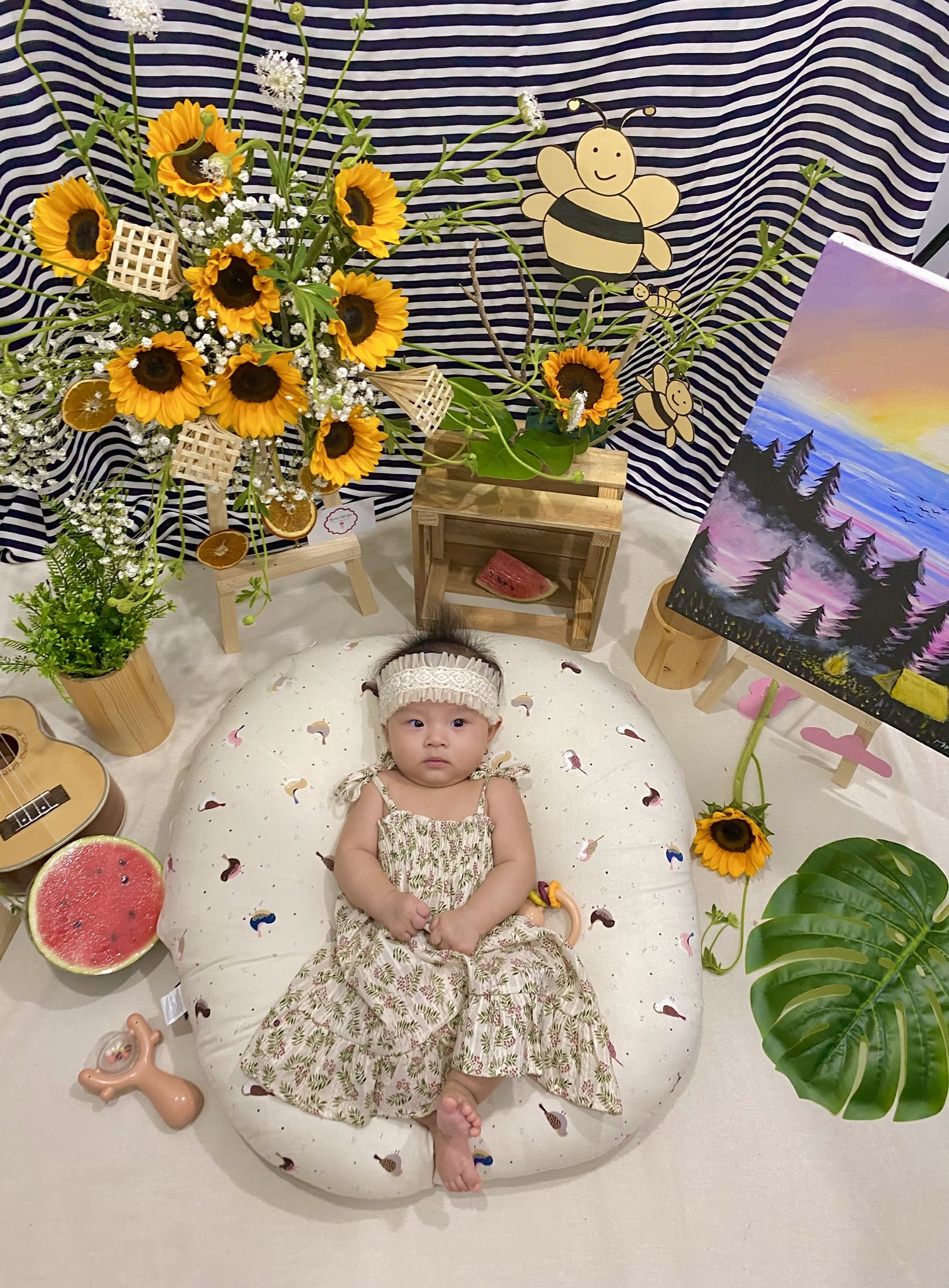 Bé tròn xoe – Flower concept Tiệm Hoa Thiên Bình