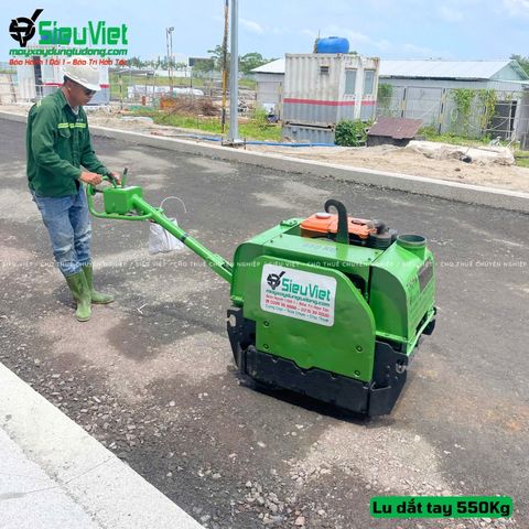 Cho Thuê XE LU DẮT TAY đầm nền chặt siêu nhanh tại Bà Rịa-Vũng Tàu