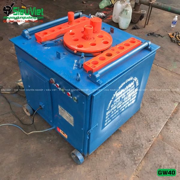 Cho thuê máy uốn sắt GW40 Trung Quốc 3 Pha theo tháng