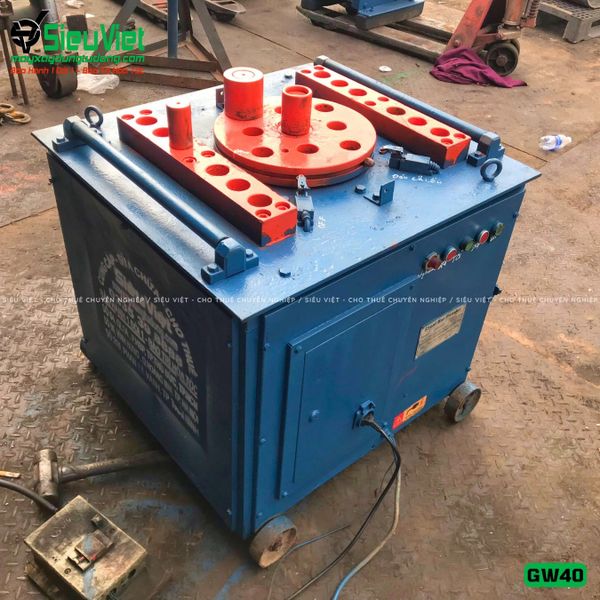 Cho thuê máy uốn sắt GW40 Trung Quốc 3 Pha theo tháng
