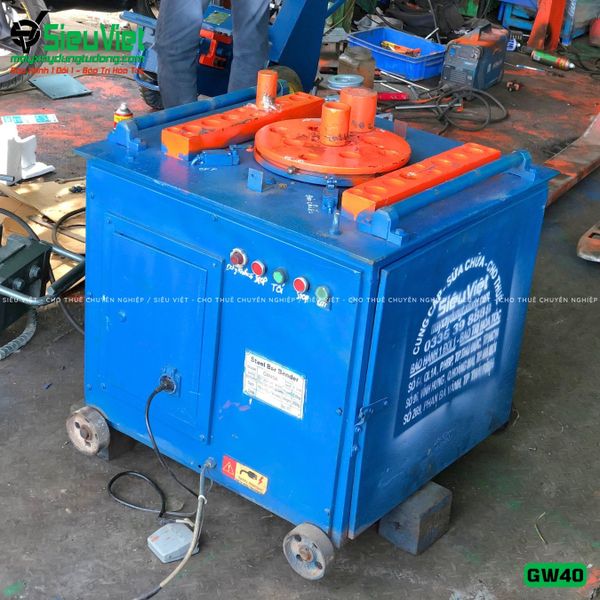 Cho thuê máy uốn sắt GW40 Trung Quốc 3 Pha theo tháng