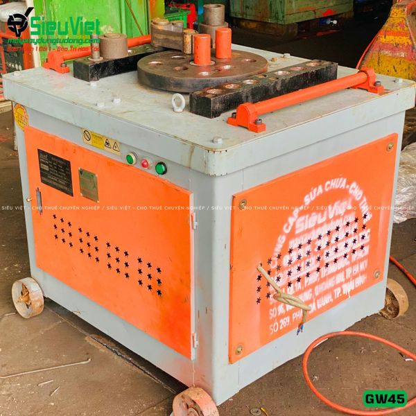 Cho thuê máy uốn sắt GW45 Trung Quốc - Điện 380V, 3 Pha theo tháng