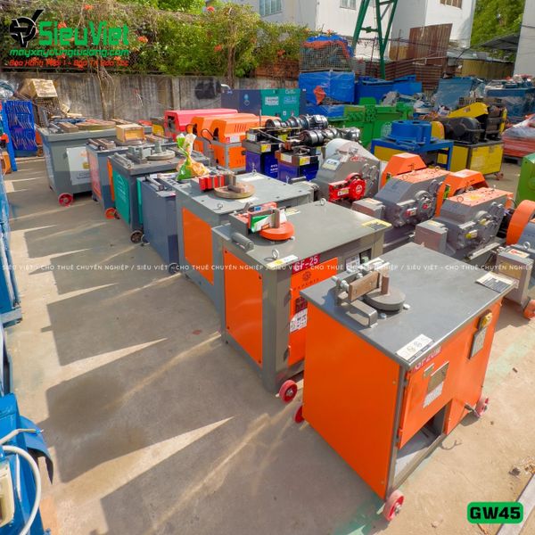 Cho thuê máy uốn sắt GW45 Trung Quốc - Điện 380V, 3 Pha theo tháng