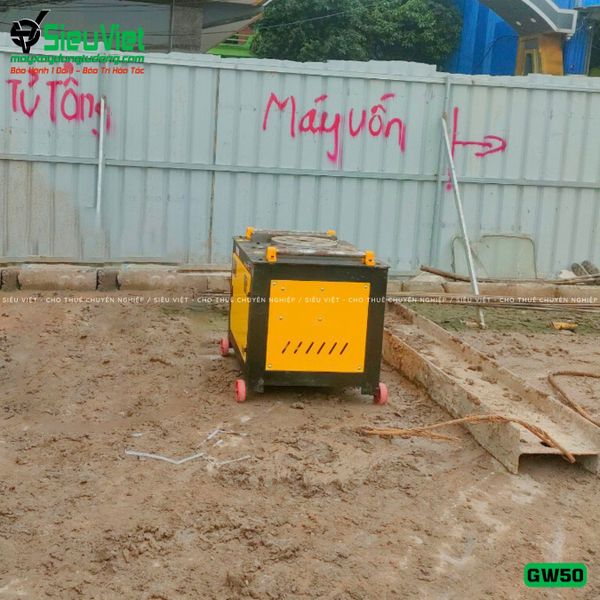 Cho thuê máy uốn vòng tròn sắt xây dựng GWH32 Điện 3 Pha theo tháng