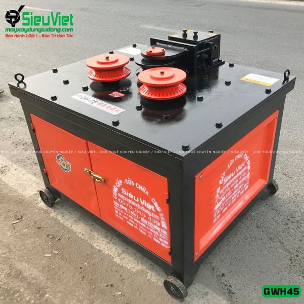 Cho thuê tháng máy uốn vòng tròn thép xây dựng GWH45