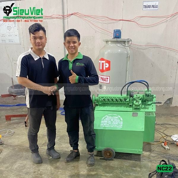 Máy duỗi cắt sắt NC22 bàn giao tại Hóc Môn, TP. HCM