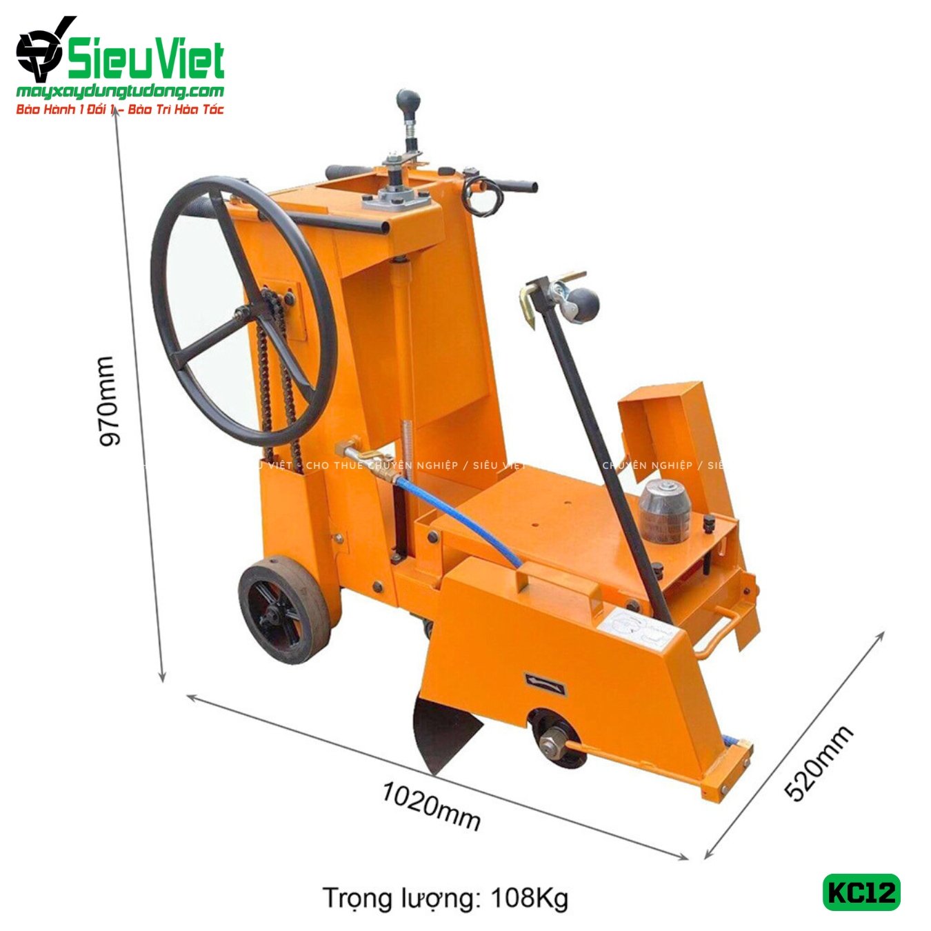 Máy cắt bê tông Vifuco KC12, động cơ Honda GX160