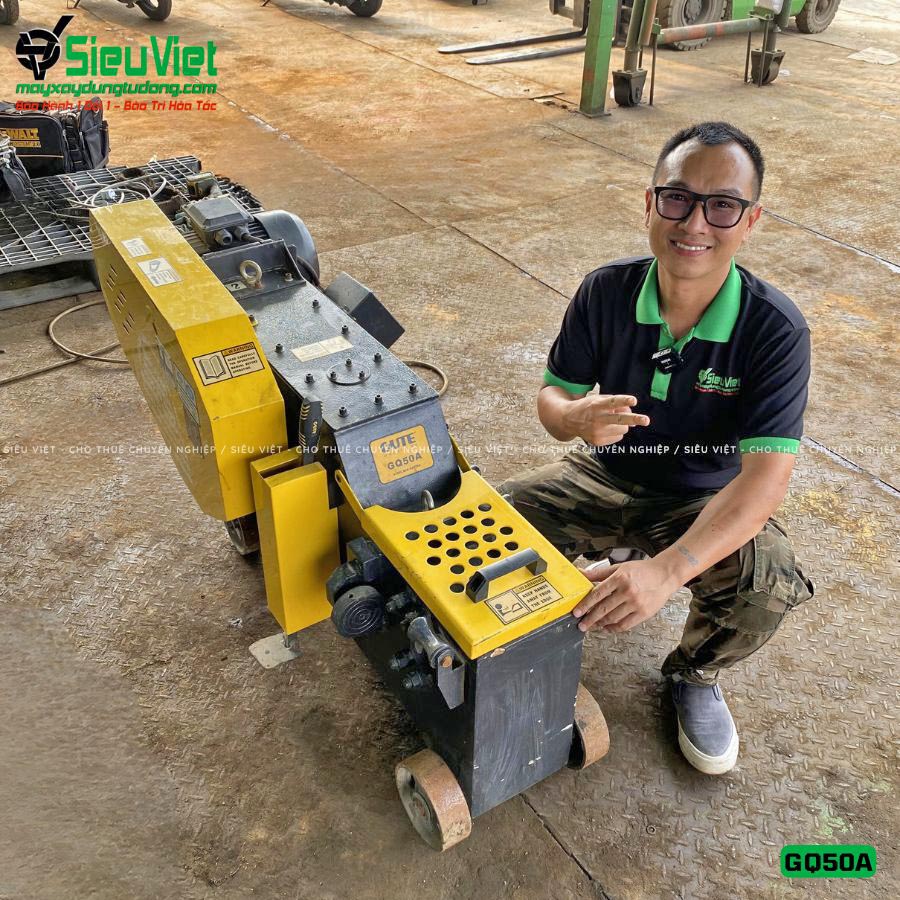 Máy cắt sắt điện 3 pha Trung Quốc - GQ50A