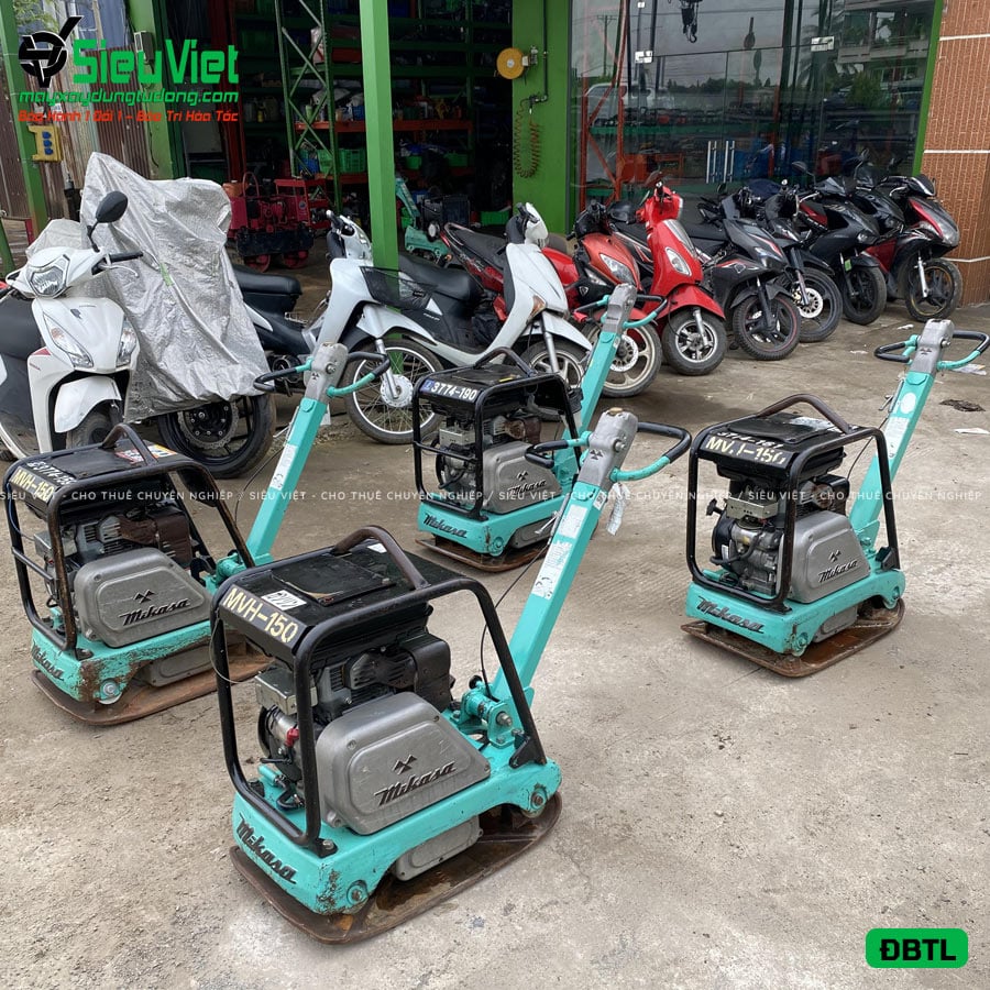 Máy đầm bàn thuỷ lực cũ 175Kg Mikasa (Động cơ xăng)