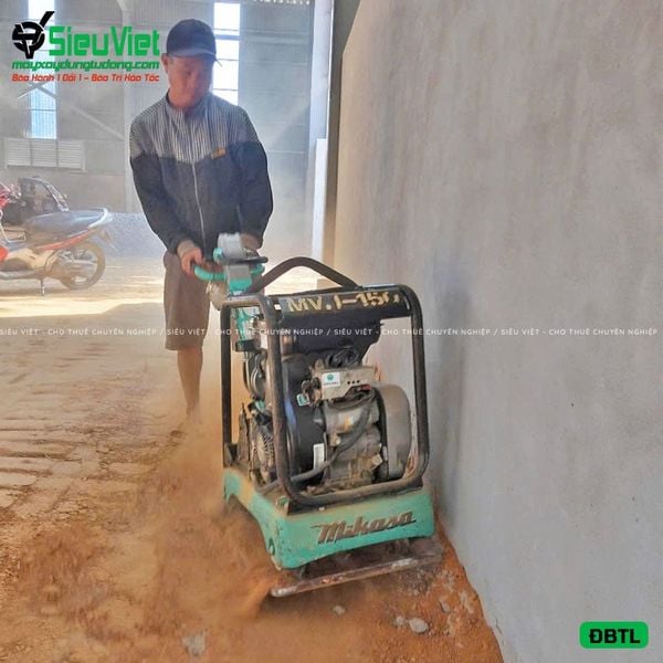 Máy đầm bàn thuỷ lực cũ 175Kg Mikasa (Động cơ xăng)