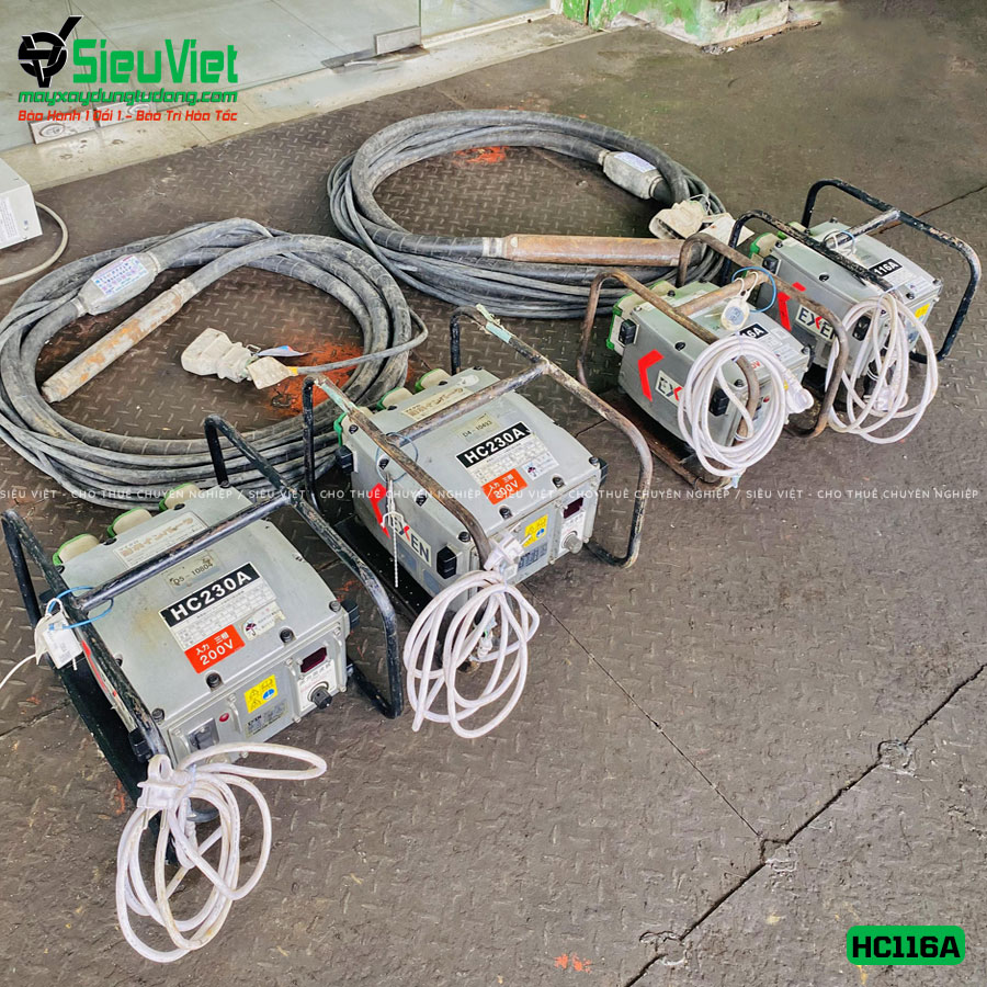 Máy đầm dùi biến tần 48V HC116A Exen Nhật Bản