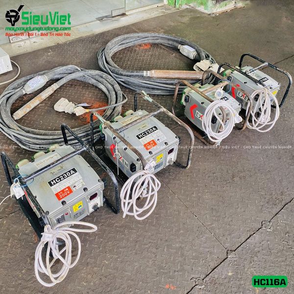 Máy đầm dùi biến tần 48V HC116A Exen Nhật Bản