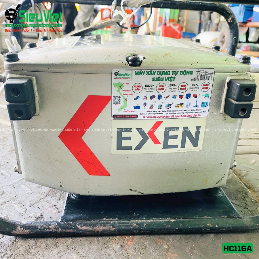 Máy đầm dùi biến tần 48V HC116A Exen Nhật Bản