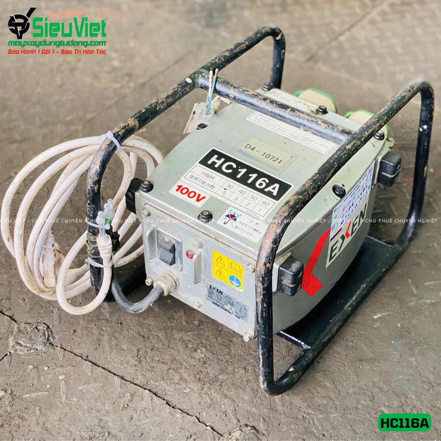 Máy đầm dùi biến tần 48V HC116A Exen Nhật Bản