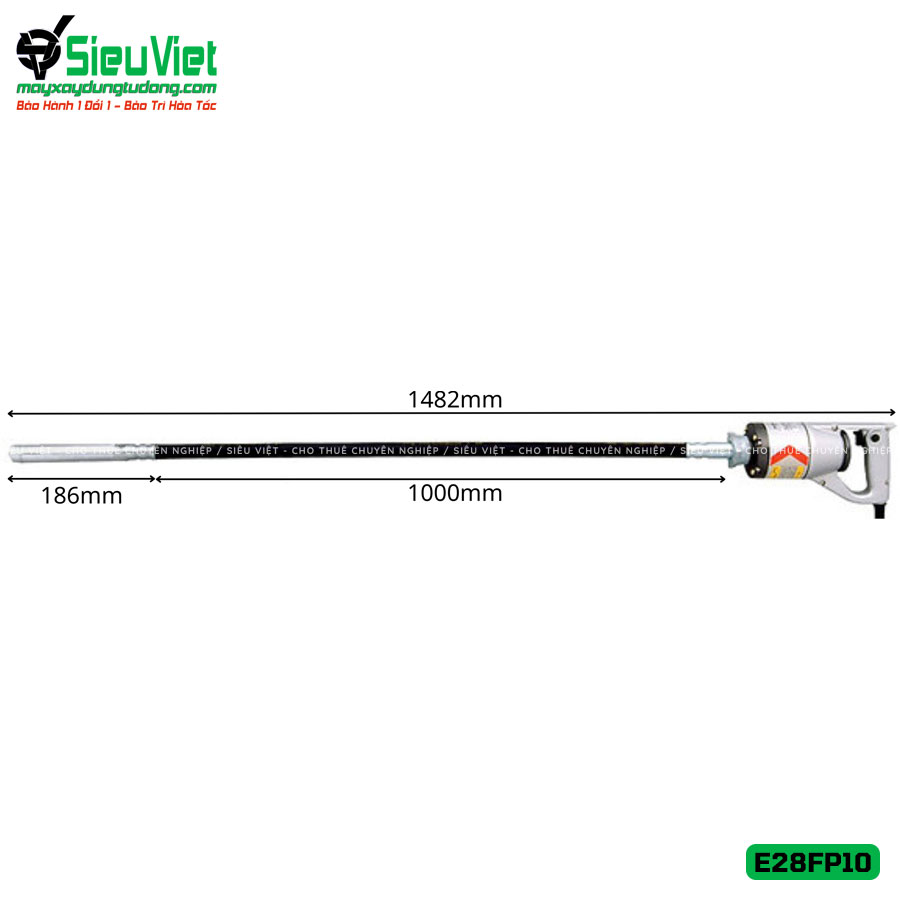 Máy đầm dùi tay E28FP10 Exen Nhật Bản