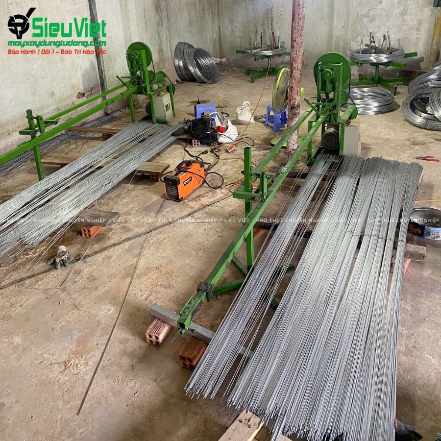 Máy duỗi cắt sắt tự động