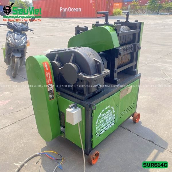 Máy duỗi sắt phế liệu phi 6 > 14mm SVR614C (Điện 380V, 3 Pha) - Có Đầu Cắt