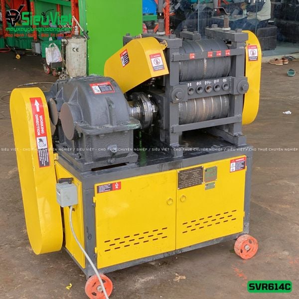 Máy duỗi sắt phế liệu phi 6 > 14mm SVR614C (Điện 380V, 3 Pha) - Có Đầu Cắt
