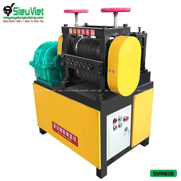 Máy duỗi sắt phế liệu, sắt rối phi 6 > 16mm SVR616 (Điện 380V, 3 Pha)