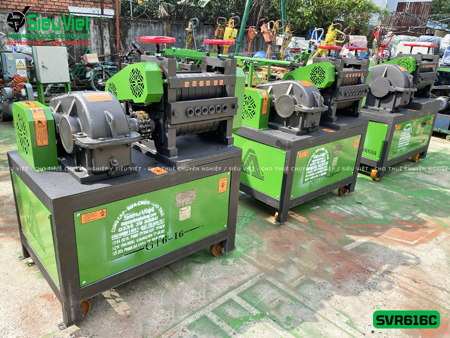 Máy duỗi sắt phế liệu SVR616C cho thuê theo tháng tại Siêu Việt
