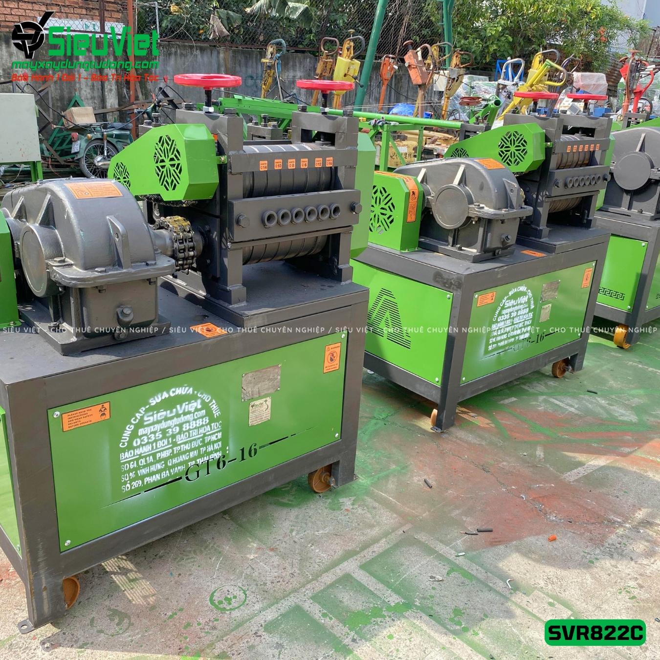 Máy duỗi sắt phế liệu phi 8 > 22mm SVR822C