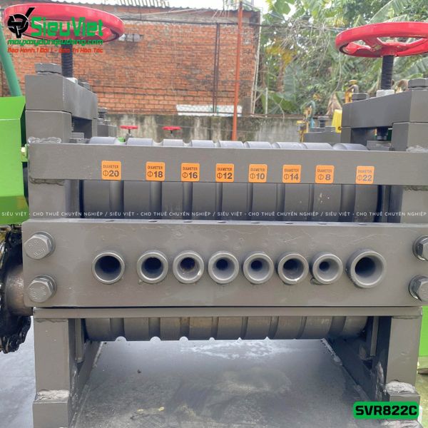 Máy duỗi sắt phế liệu phi 8 > 22mm SVR822C