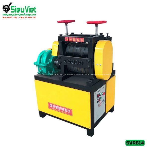 Máy duỗi sắt rối phi 6 > 14mm SVR614 (Điện 380V, 3 Pha) - Không Đầu Cắt
